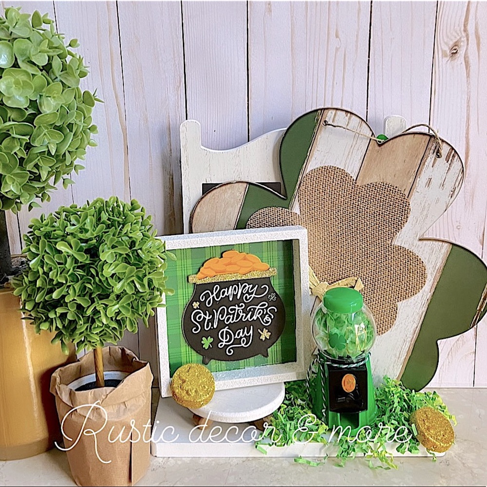 ☘️St.Patrick’s Day Tier Tray decor